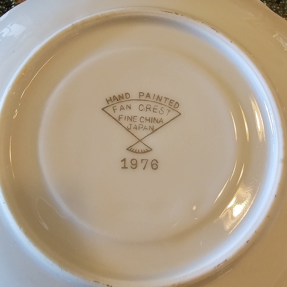 Vintage Gold and White Teacup and Saucer Set - Picture 3 of 5